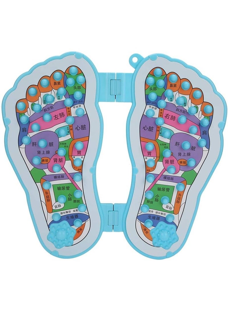 بساط تدليك وتنشيط القدمين القابل للطي - لوح تدليك نقاط الانعكاس (Reflexology) لتحسين الدورة الدموية وتخفيف التوتر - تصميم محمول من مواد صديقة للبيئة - Image 1